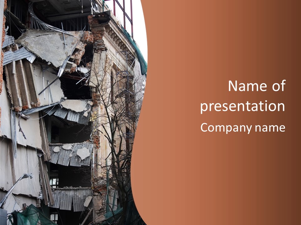 Ruined Building PowerPoint Template