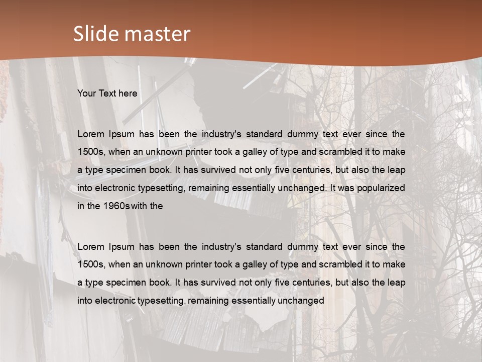 Ruined Building PowerPoint Template