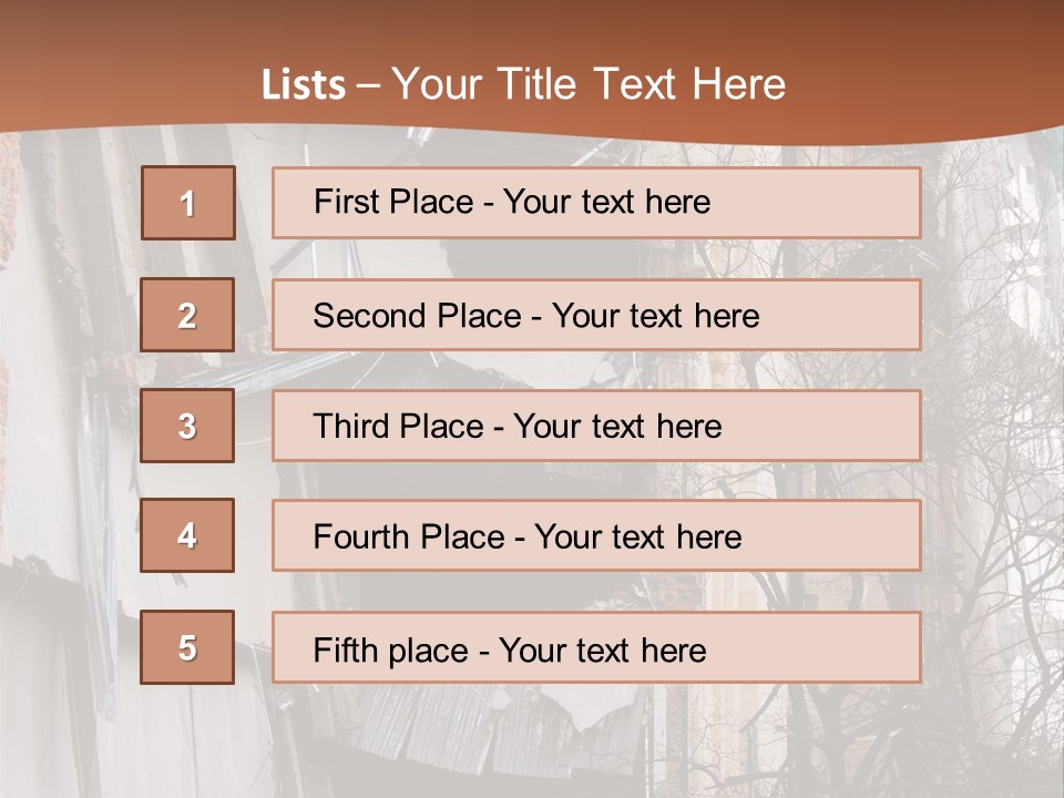 Ruined Building PowerPoint Template