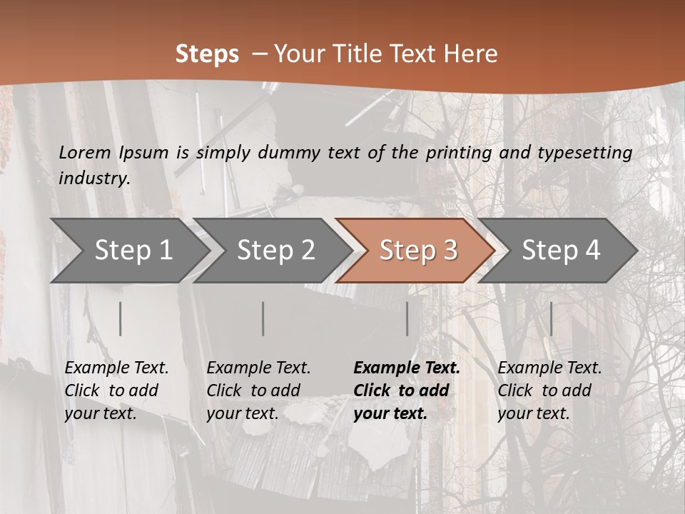 Ruined Building PowerPoint Template