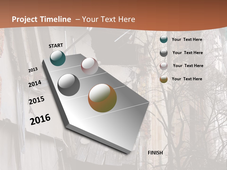 Ruined Building PowerPoint Template