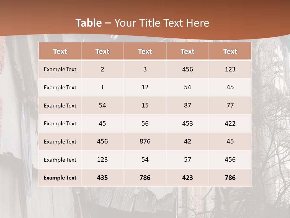 Ruined Building PowerPoint Template