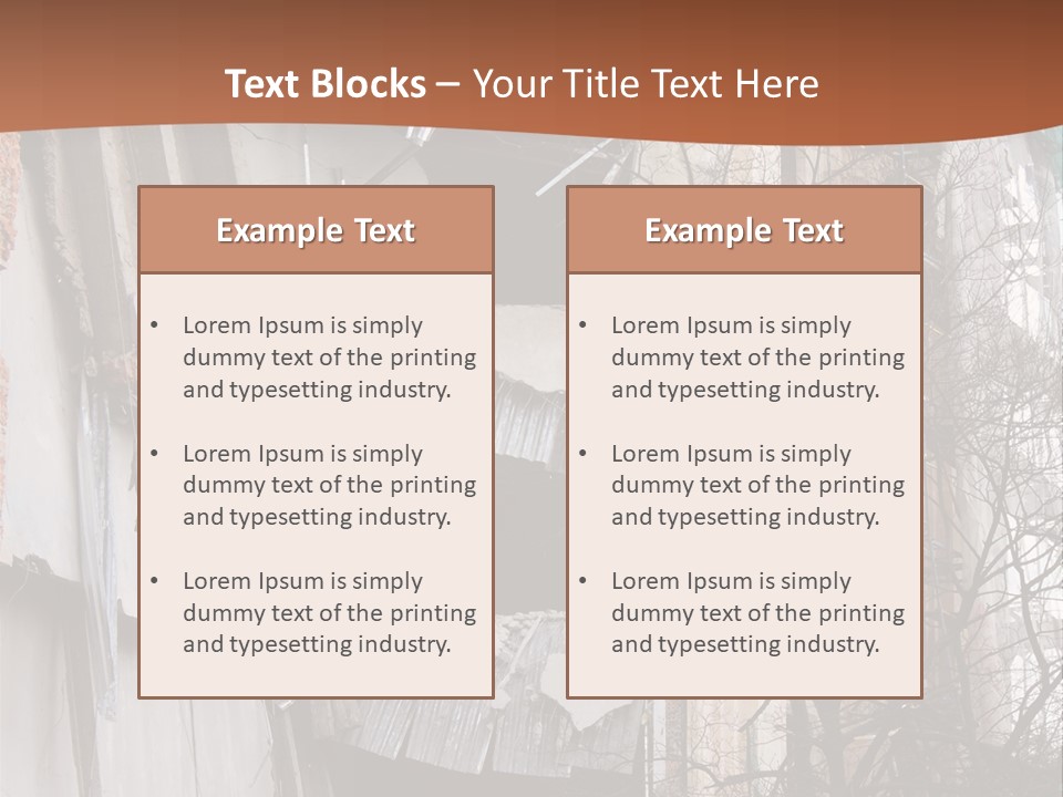 Ruined Building PowerPoint Template