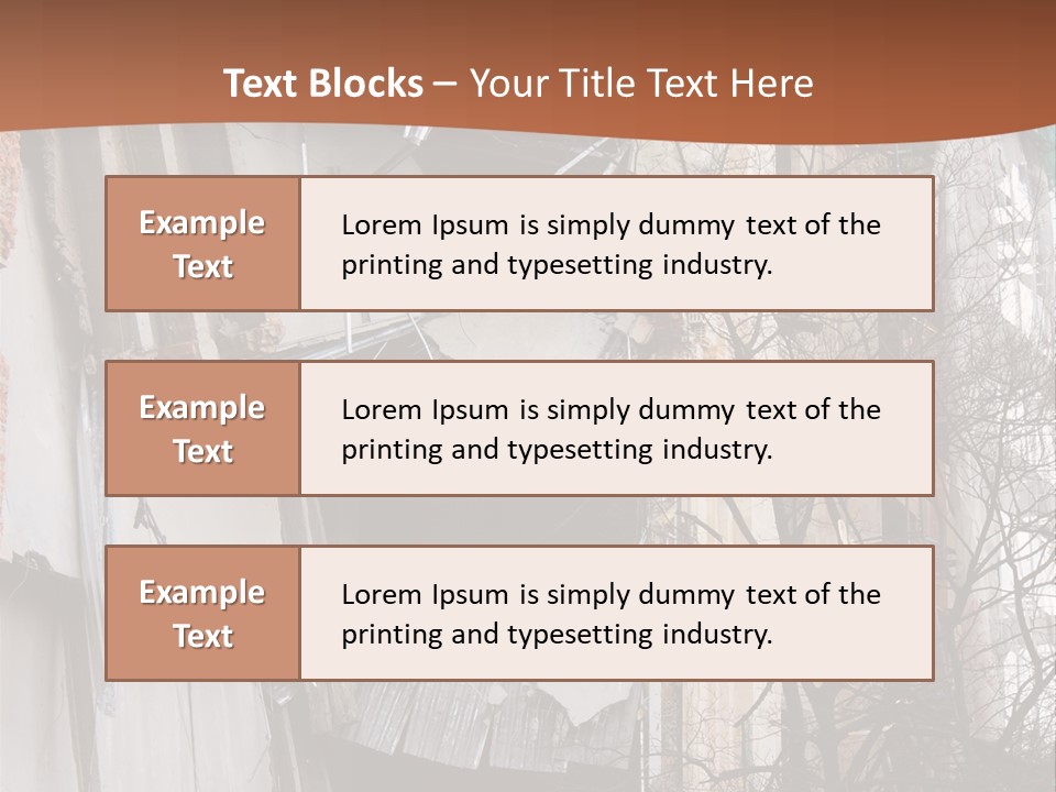 Ruined Building PowerPoint Template