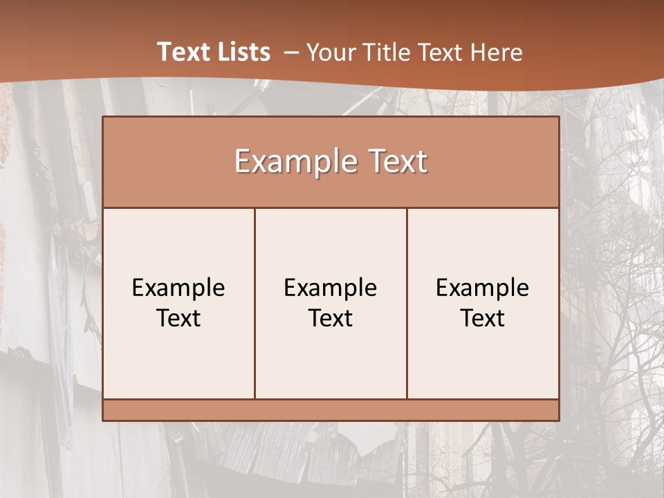Ruined Building PowerPoint Template
