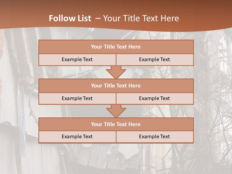 Ruined Building PowerPoint Template