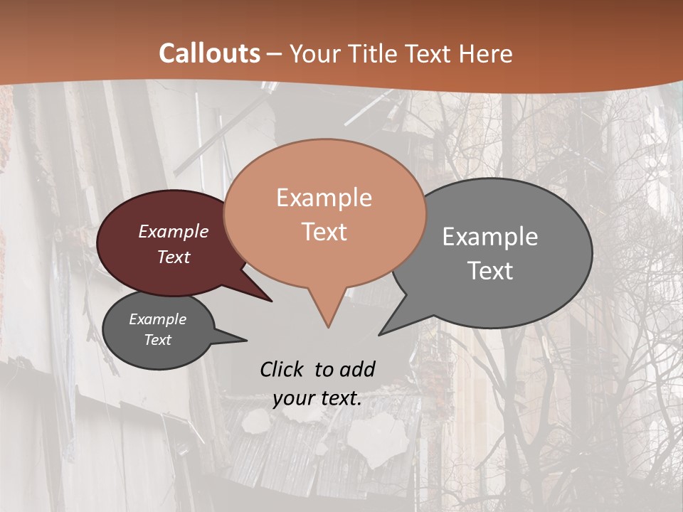 Ruined Building PowerPoint Template