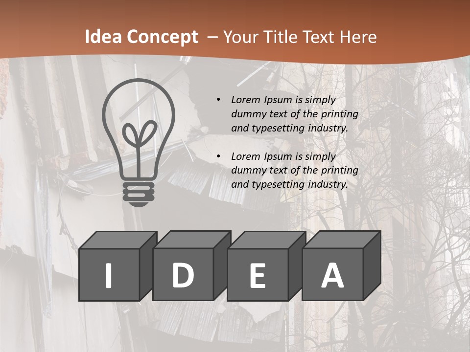 Ruined Building PowerPoint Template