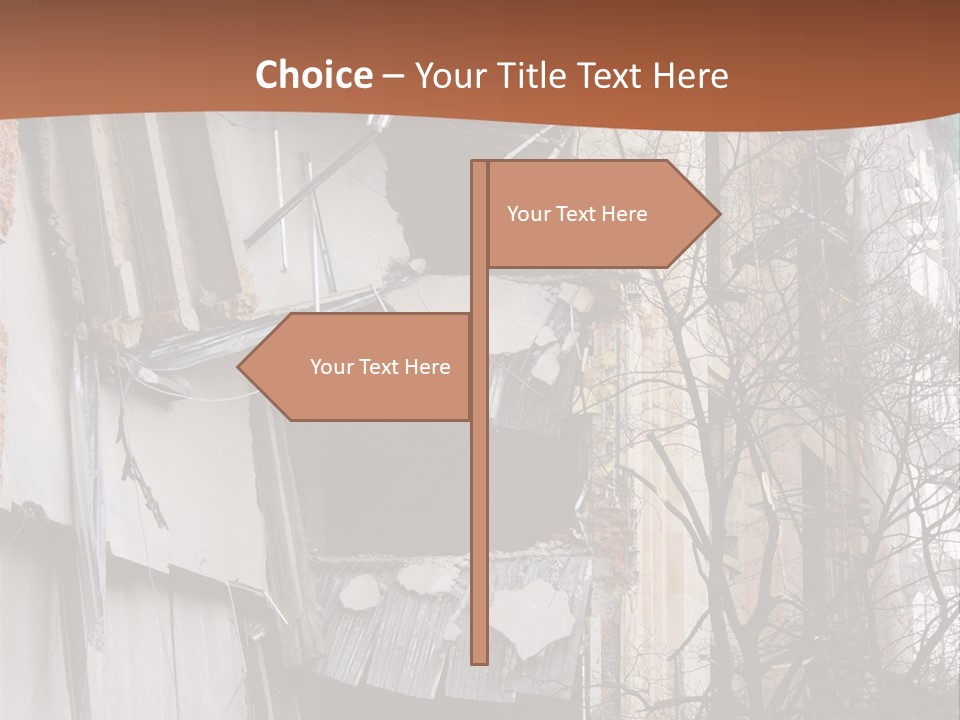 Ruined Building PowerPoint Template