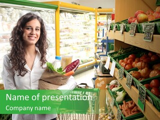Vegetables Shop Young PowerPoint Template