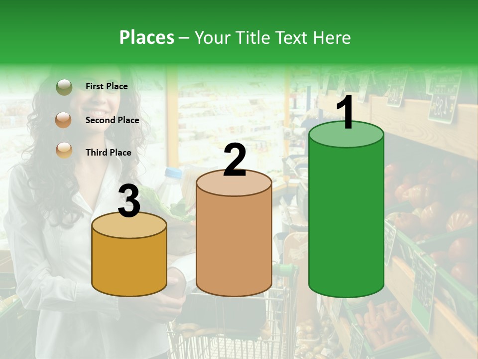 Vegetables Shop Young PowerPoint Template