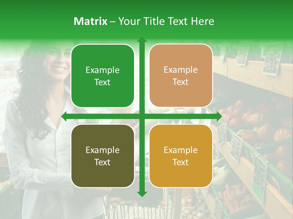 Vegetables Shop Young PowerPoint Template