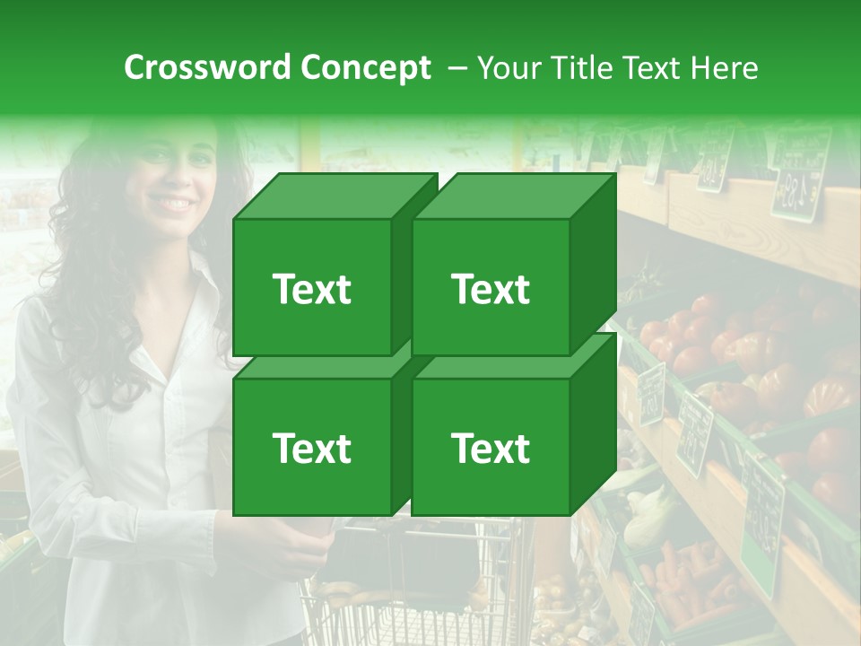 Vegetables Shop Young PowerPoint Template