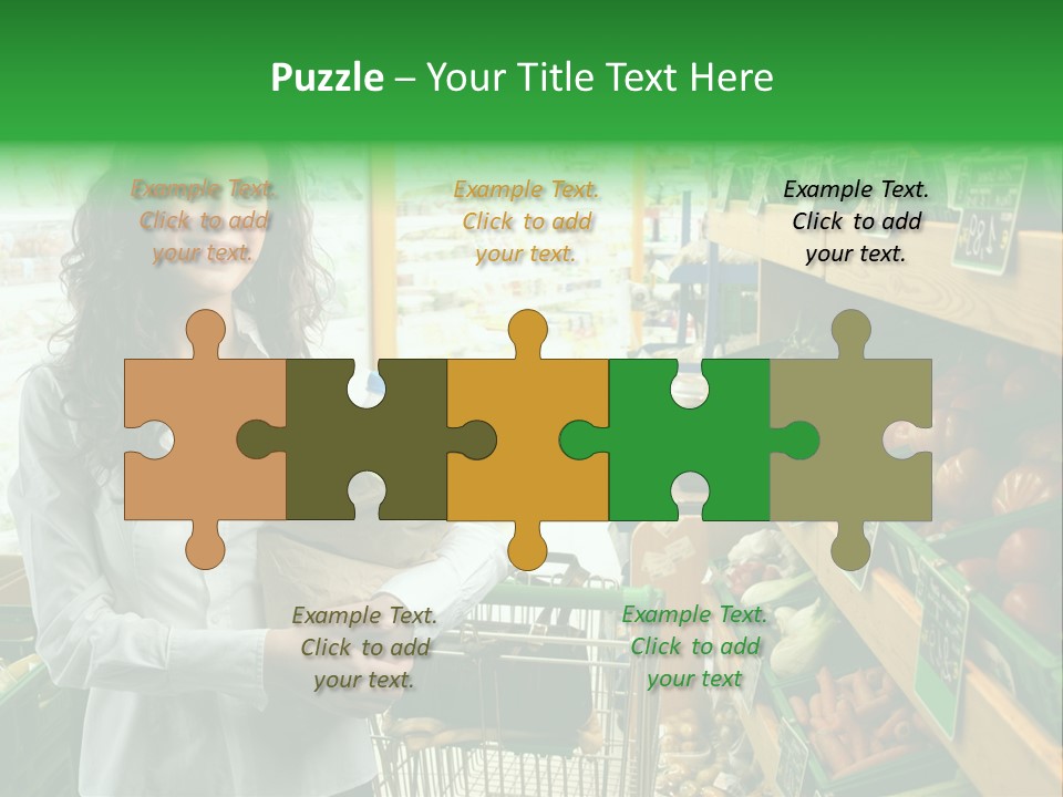 Vegetables Shop Young PowerPoint Template