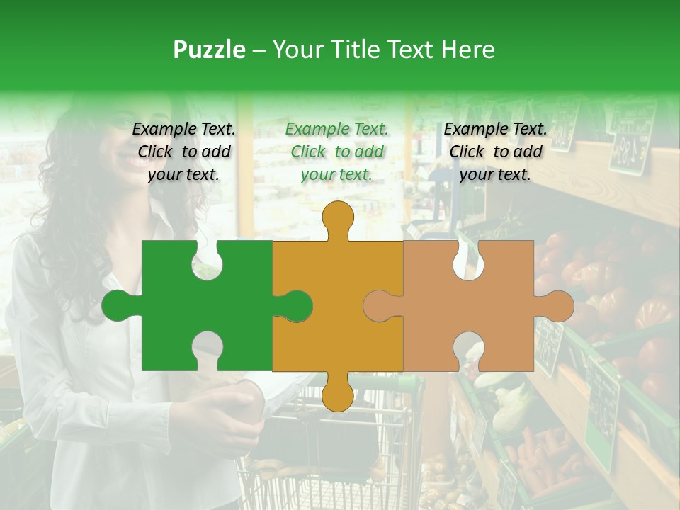 Vegetables Shop Young PowerPoint Template