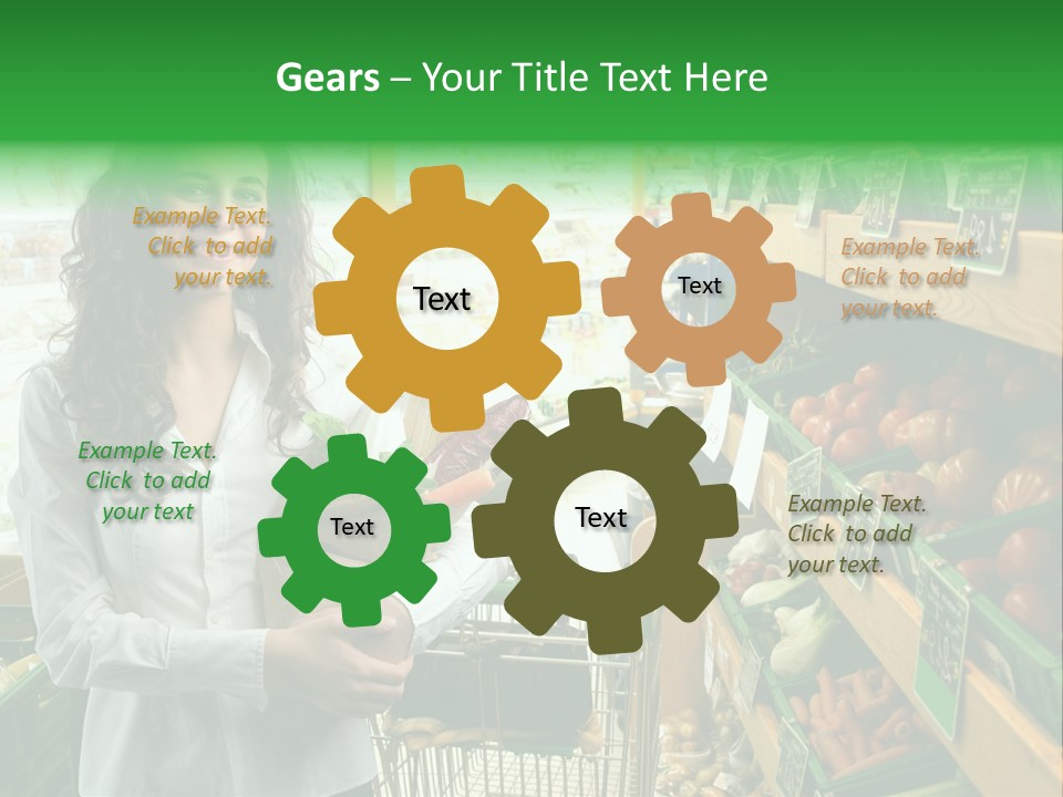 Vegetables Shop Young PowerPoint Template