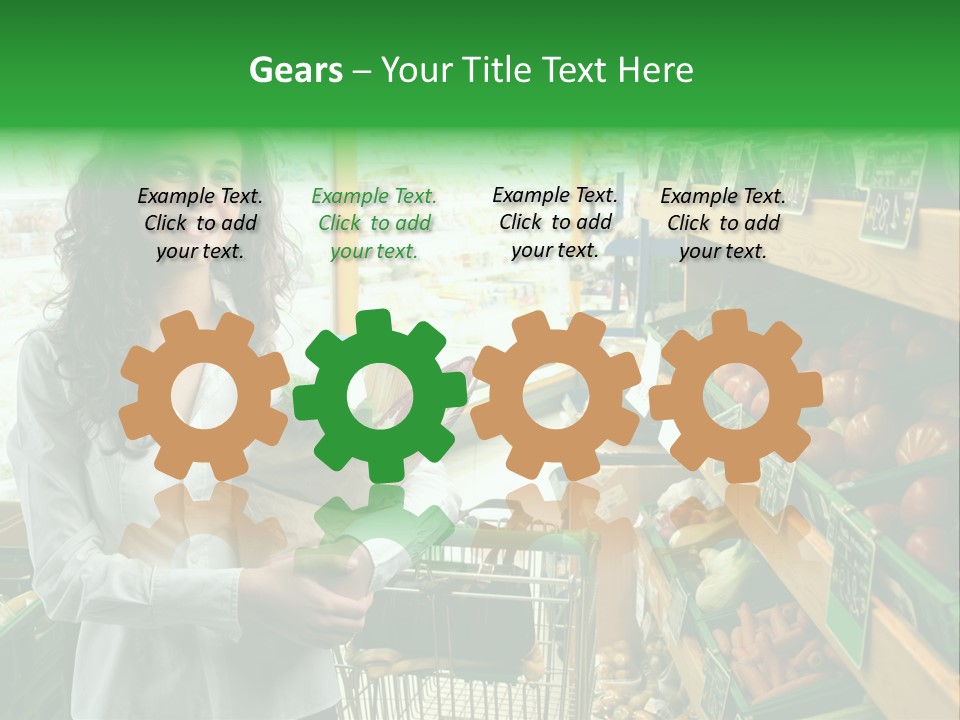 Vegetables Shop Young PowerPoint Template