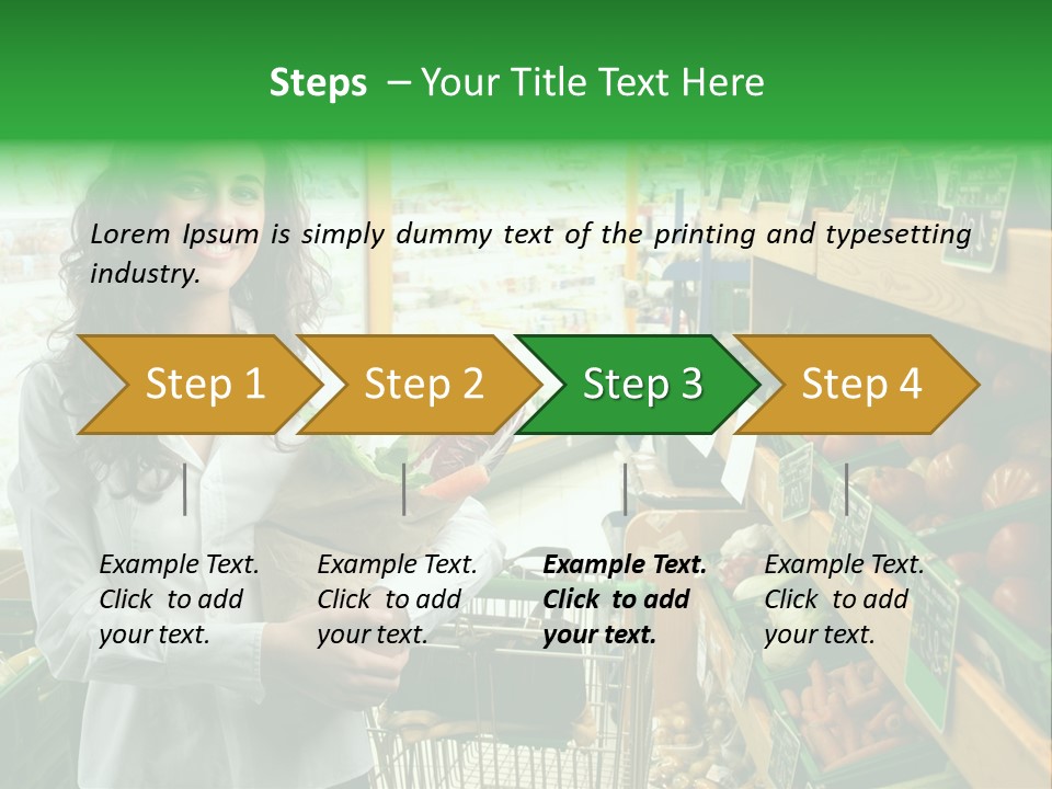 Vegetables Shop Young PowerPoint Template