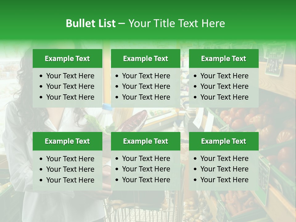 Vegetables Shop Young PowerPoint Template