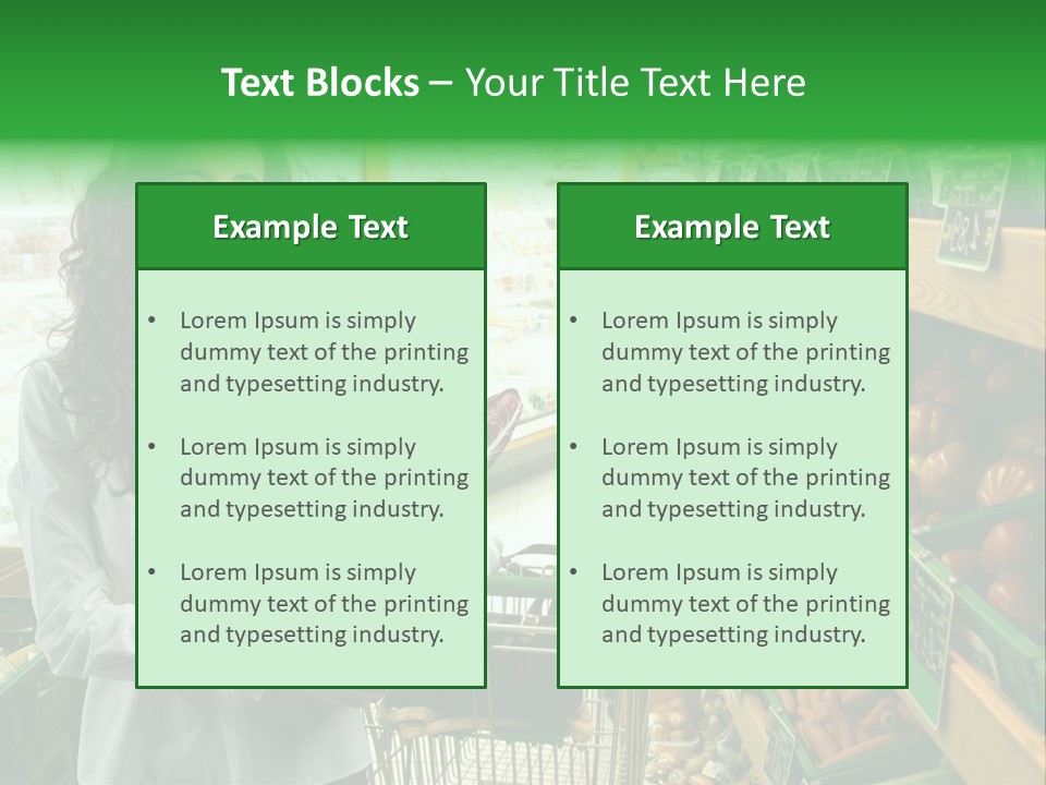 Vegetables Shop Young PowerPoint Template