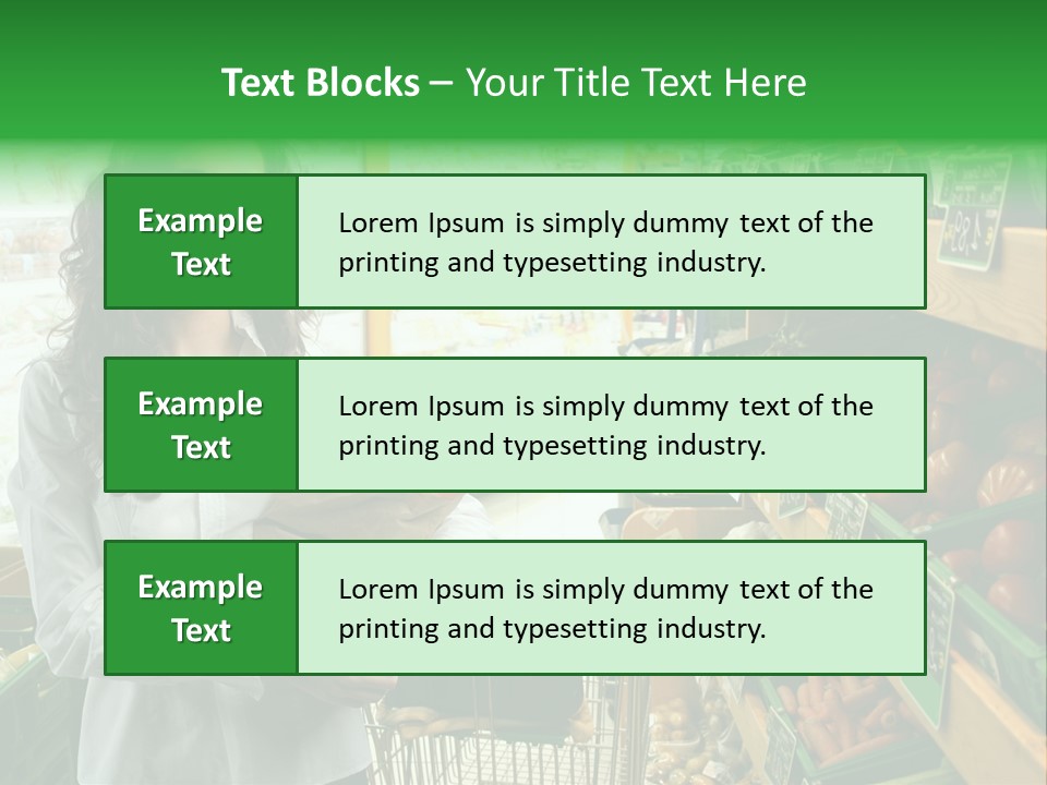 Vegetables Shop Young PowerPoint Template