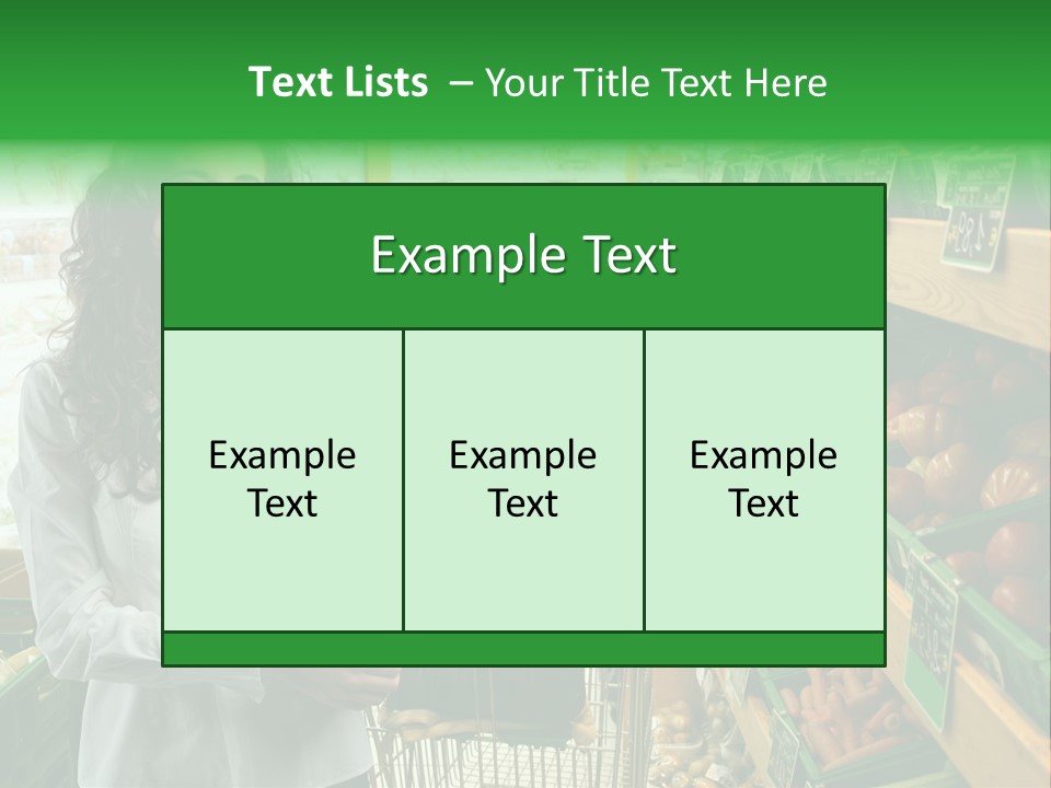 Vegetables Shop Young PowerPoint Template