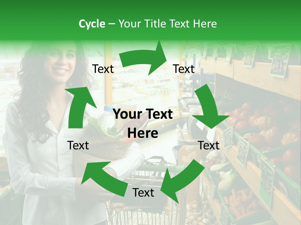 Vegetables Shop Young PowerPoint Template