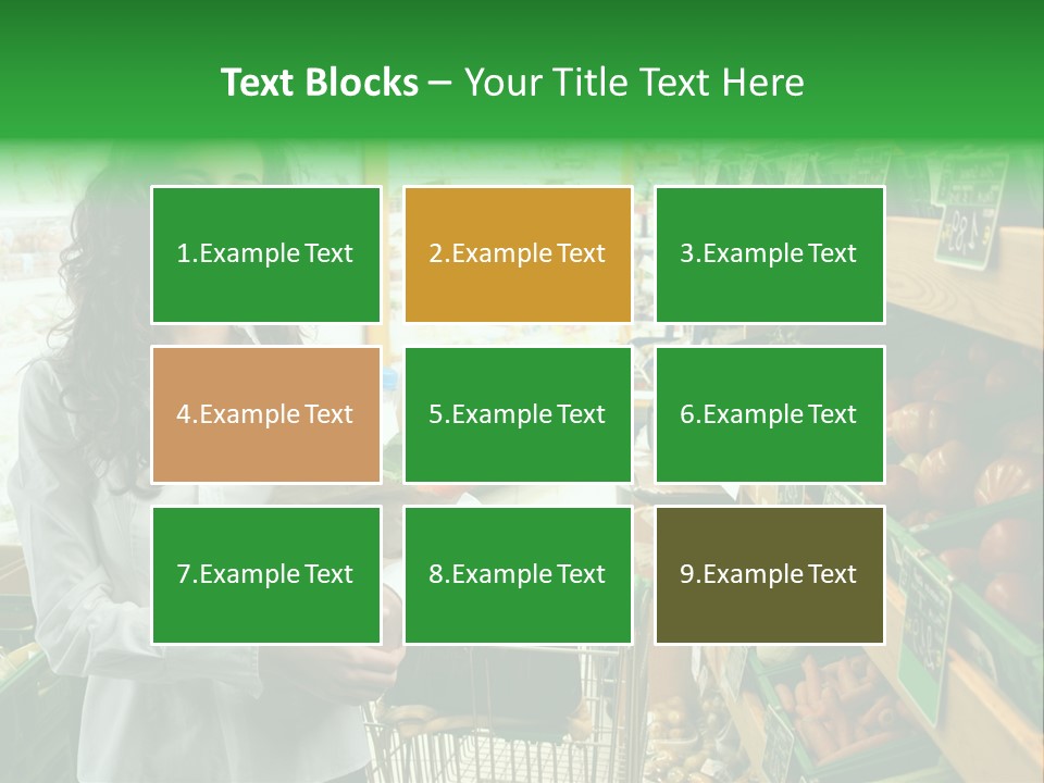 Vegetables Shop Young PowerPoint Template