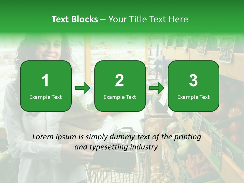 Vegetables Shop Young PowerPoint Template