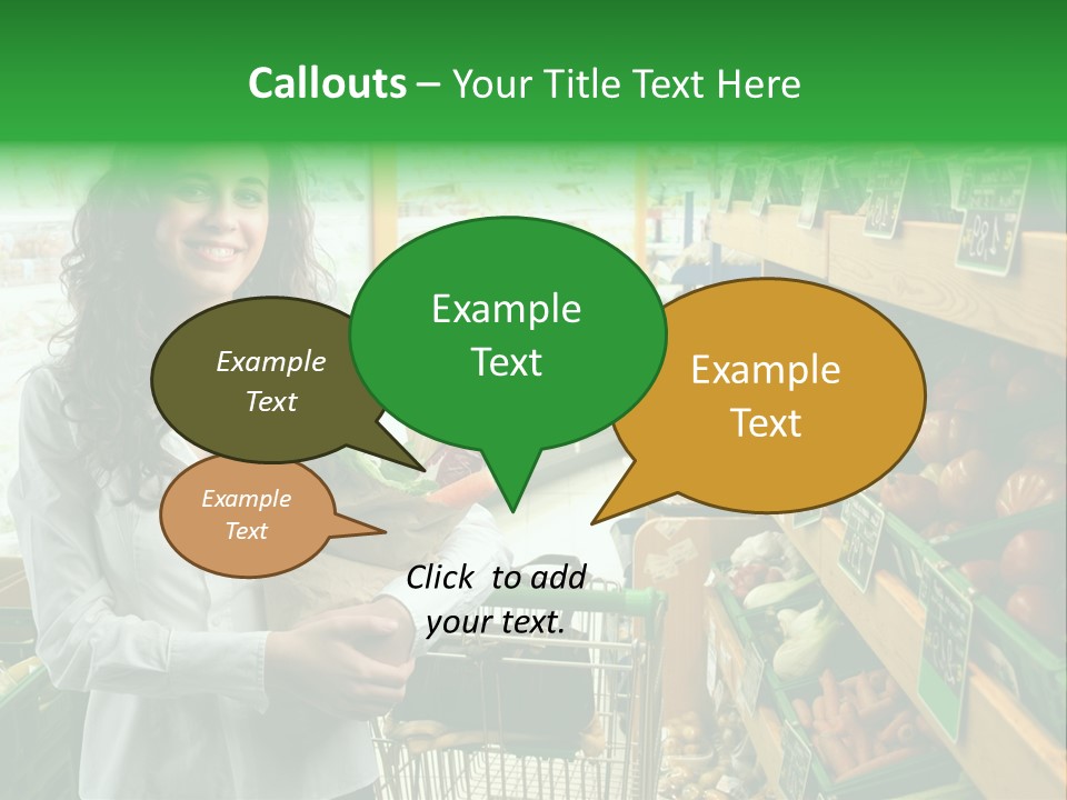 Vegetables Shop Young PowerPoint Template