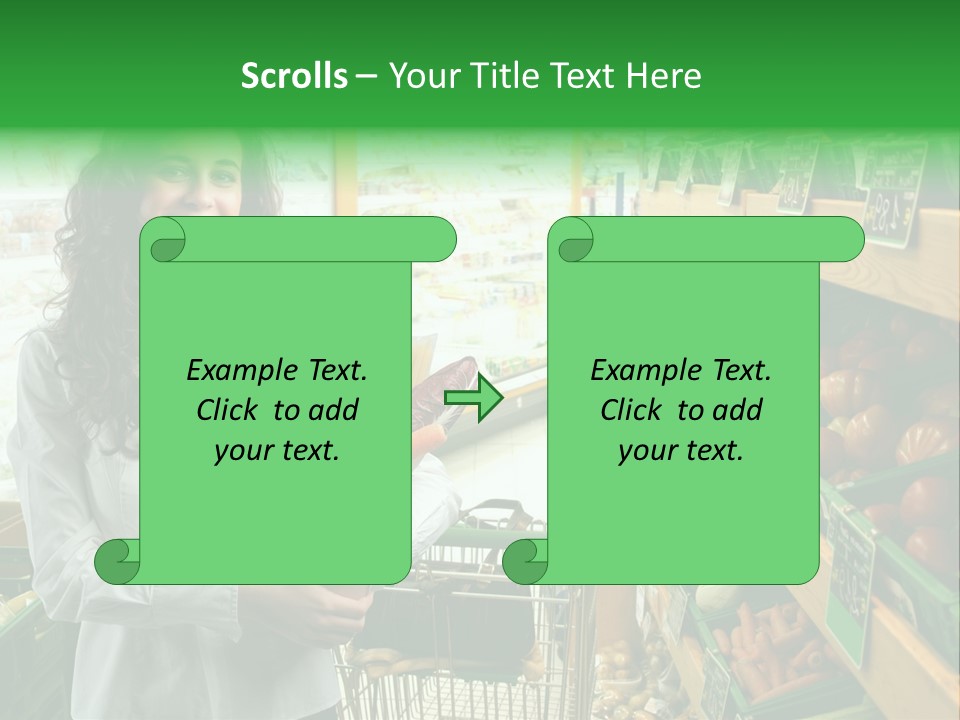 Vegetables Shop Young PowerPoint Template