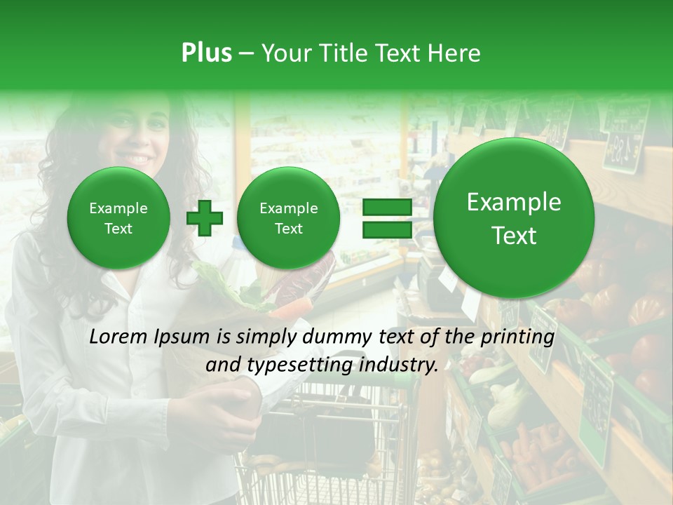 Vegetables Shop Young PowerPoint Template