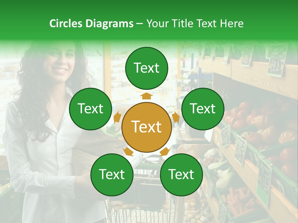 Vegetables Shop Young PowerPoint Template