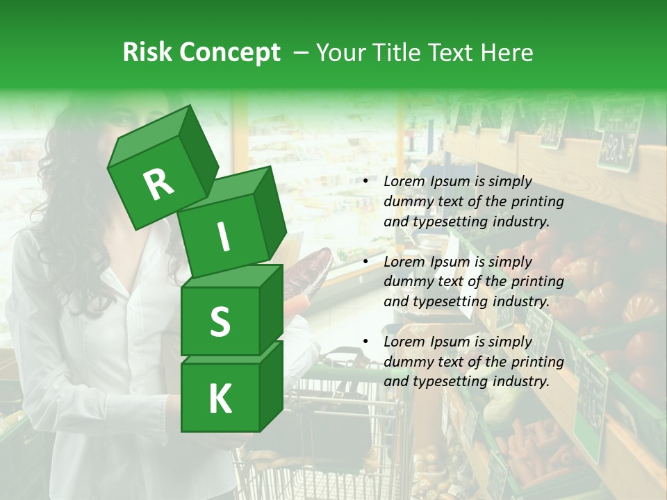 Vegetables Shop Young PowerPoint Template