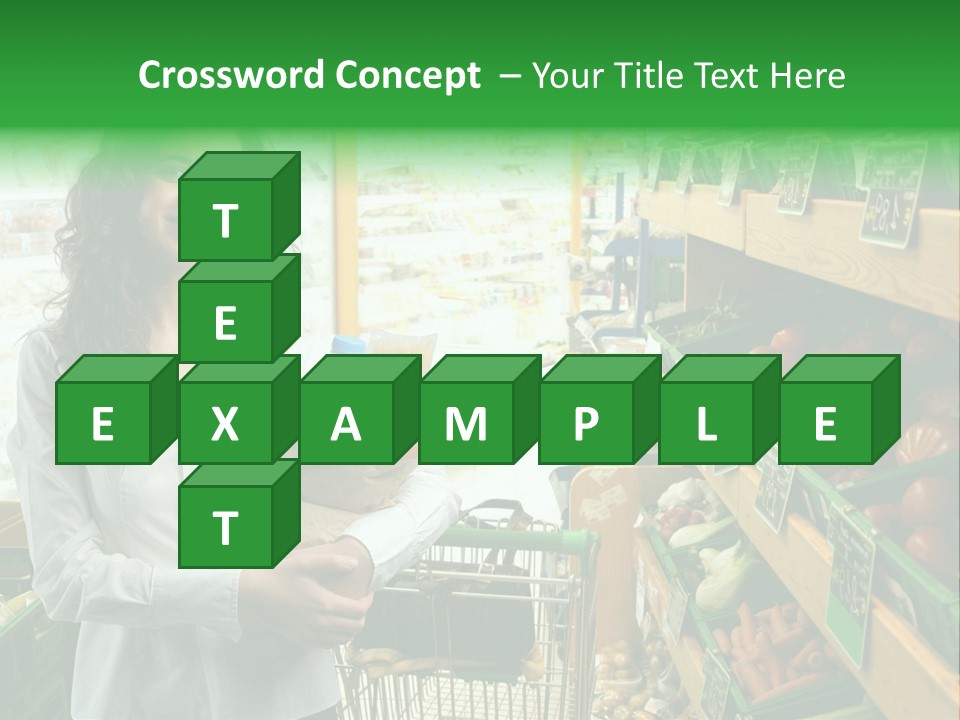 Vegetables Shop Young PowerPoint Template