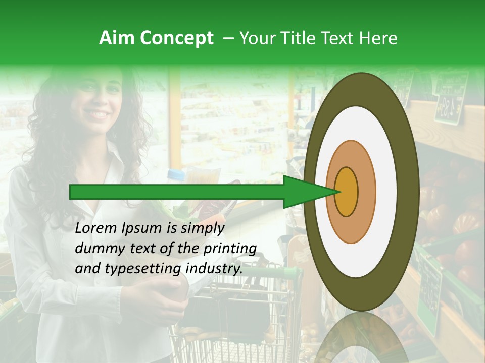 Vegetables Shop Young PowerPoint Template
