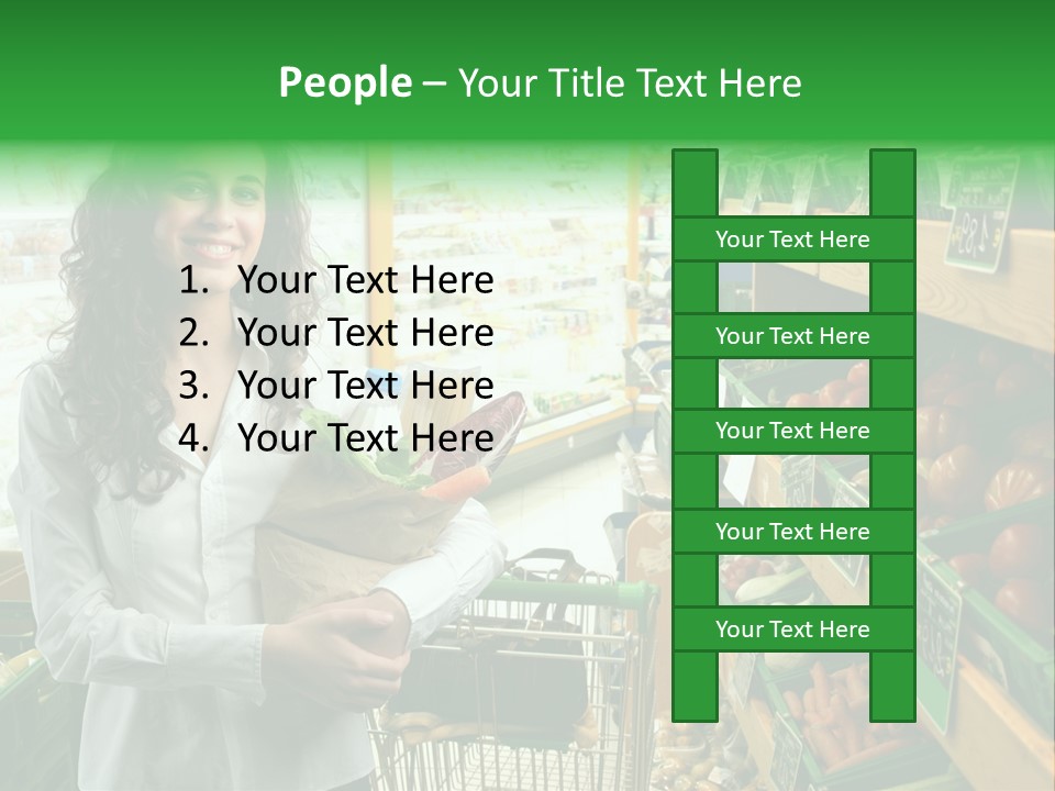 Vegetables Shop Young PowerPoint Template