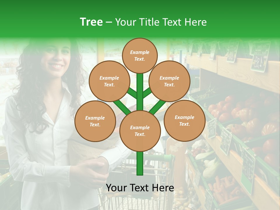Vegetables Shop Young PowerPoint Template
