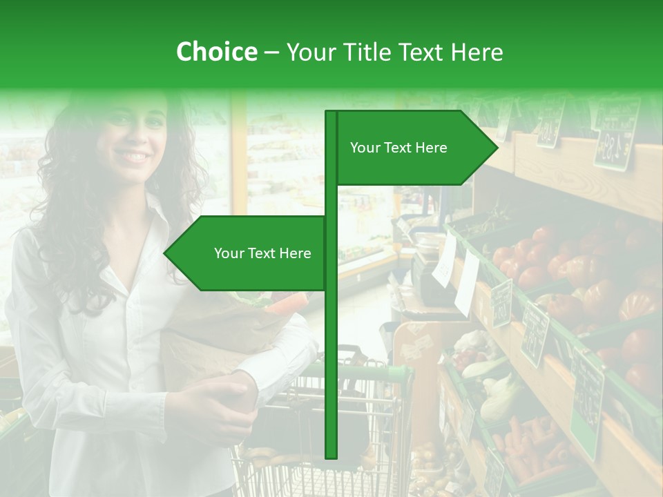 Vegetables Shop Young PowerPoint Template