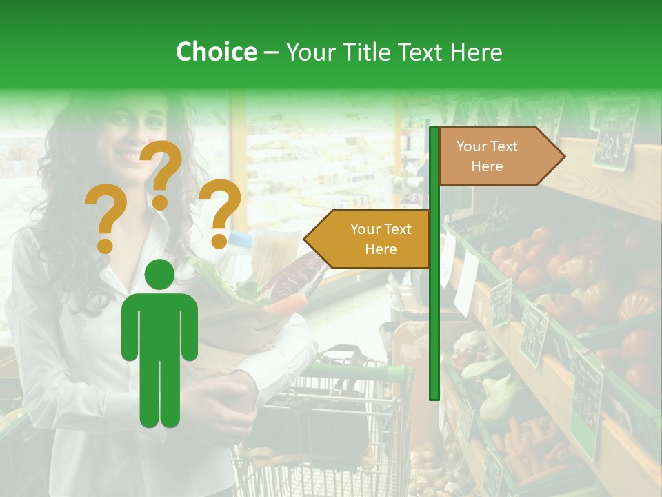 Vegetables Shop Young PowerPoint Template