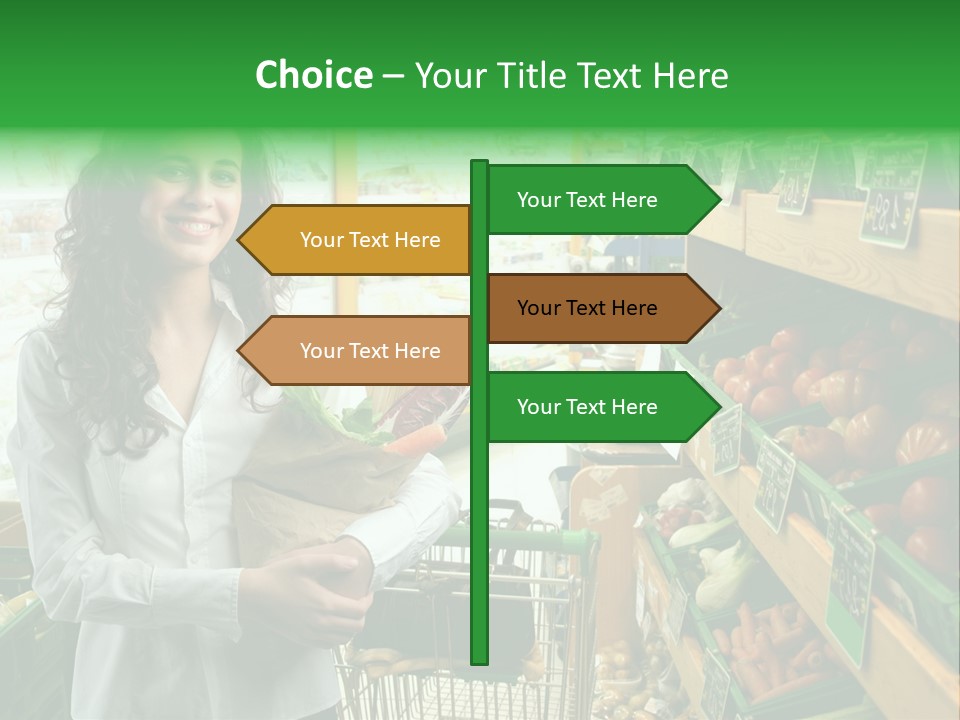 Vegetables Shop Young PowerPoint Template