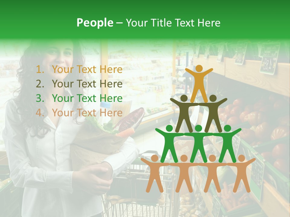 Vegetables Shop Young PowerPoint Template