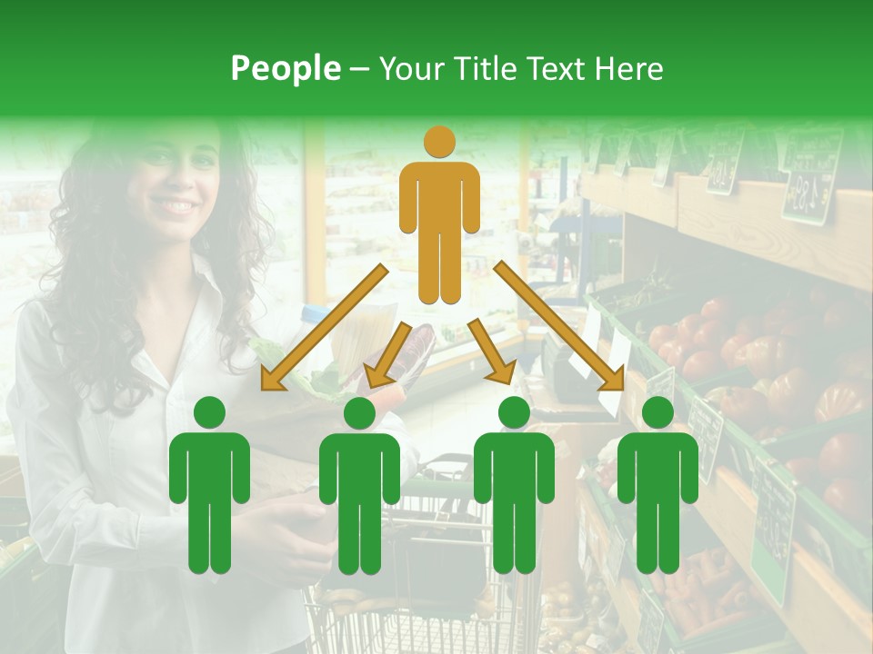 Vegetables Shop Young PowerPoint Template