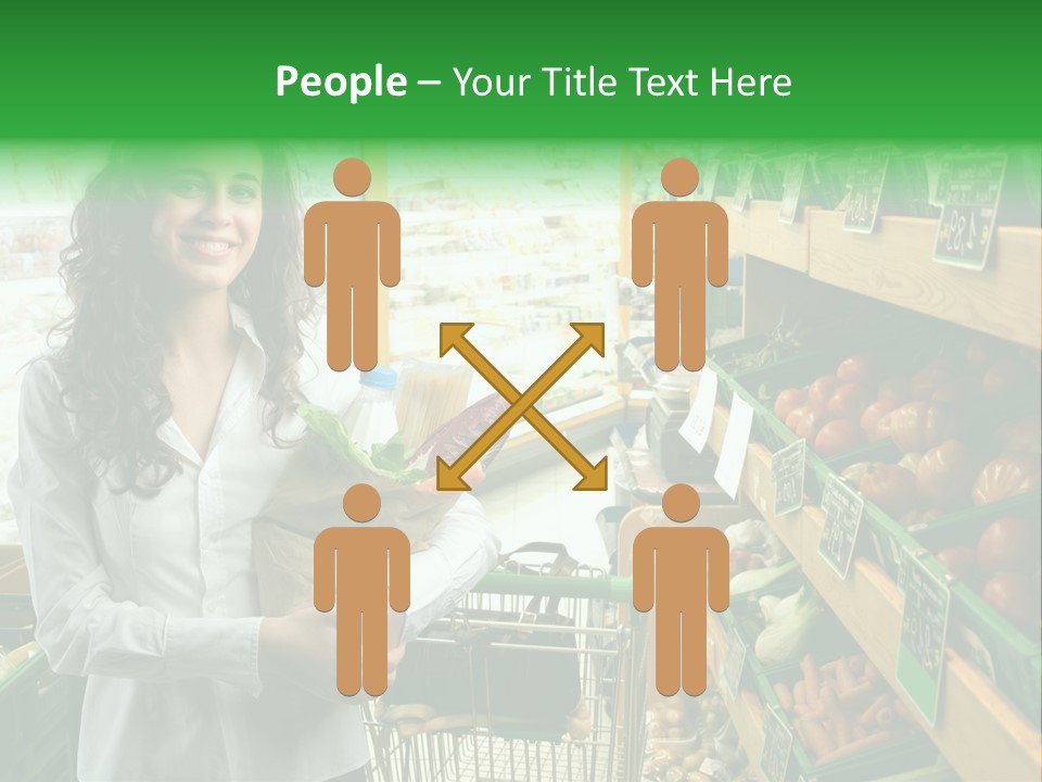 Vegetables Shop Young PowerPoint Template