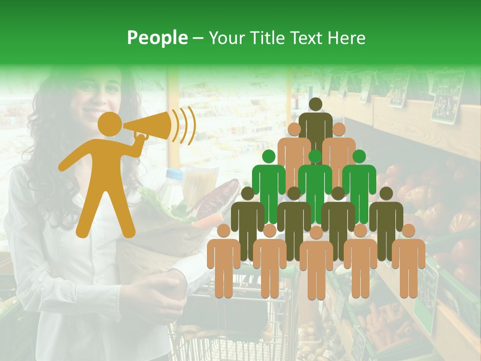 Vegetables Shop Young PowerPoint Template