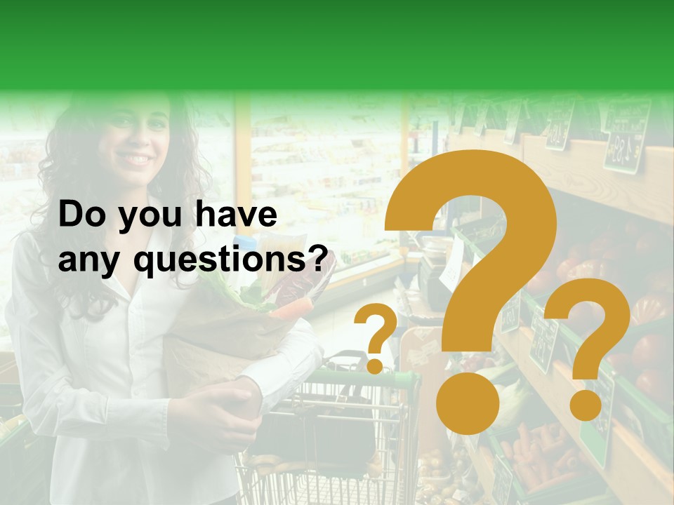 Vegetables Shop Young PowerPoint Template