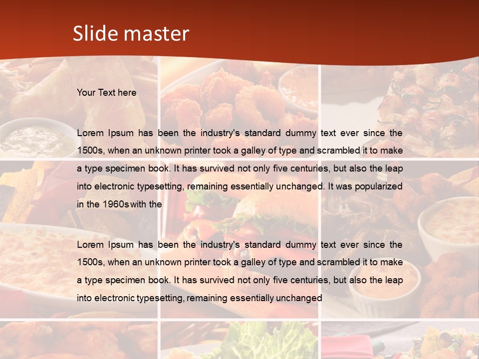 Fast Food Collage PowerPoint Template