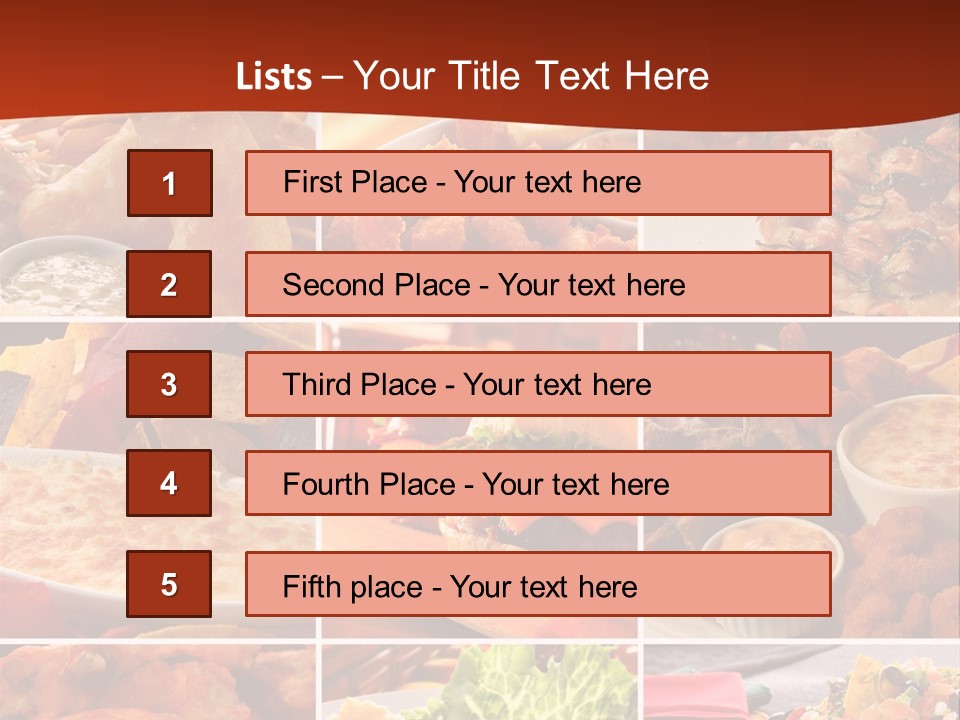 Fast Food Collage PowerPoint Template