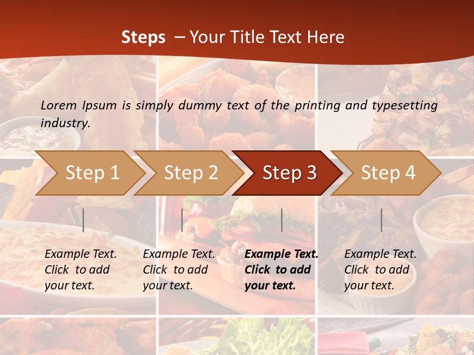 Fast Food Collage PowerPoint Template