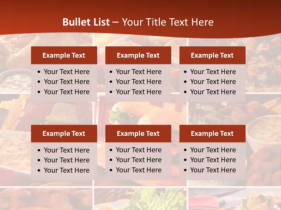 Fast Food Collage PowerPoint Template